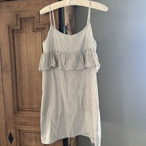 ETHEREAL by PAPER CRANE • Anthropology STRIPED Dress • 💯 cotton • Size L